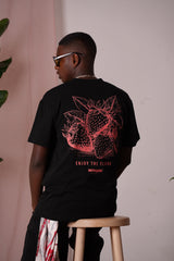 Strawberry ss Tshirt 25678-BLAC