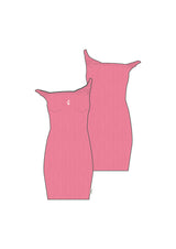 Twist Shoulder Textured Dress 34578-PINK