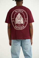 Maison Sixth June Print Tshirt 25718-BURG