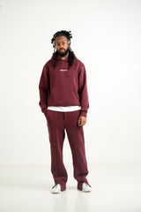 Vibes Never Lie Sixth June Back Retro Print Hoodie 25875-BURG