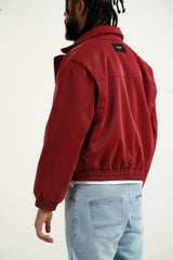 Sixth June Vegan Leather Varsity Jacket 25883-BURG