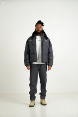 Denim Heart Pattern Sixth June Puffer 25713-DBLU