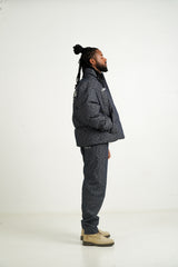 Denim Heart Pattern Sixth June Puffer 25713-DBLU