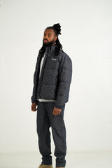 Denim Heart Pattern Sixth June Puffer 25713-DBLU