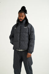 Denim Heart Pattern Sixth June Puffer 25713-DBLU