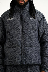 Denim Heart Pattern Sixth June Puffer 25713-DBLU