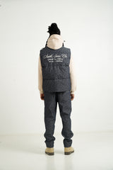 Denim Heart Pattern Sixth June Non Sleeve Puffer 25852-DBLU