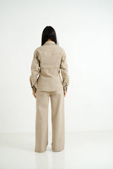 Sixth June Baggy Cowboy Denim Jeans 34647-SAND