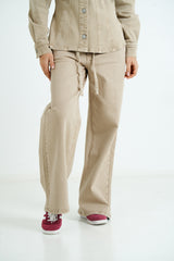 Sixth June Baggy Cowboy Denim Jeans 34647-SAND