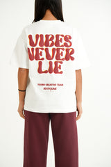 Vibes Never Lie Sixth June Retro Print ss Tshirt 34635-OFFW