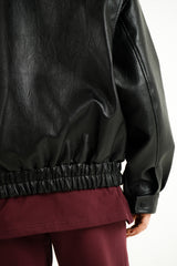 Sixth June Vegan Leather Bombers Jacket 34763-BLAC