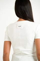 Sixth June Heart Embroidery ss Tshirt 34614-WHIT
