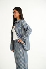 Sixth June Stripes ls Shirt 34617-DGRE