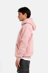Hoodie Back Calligraphy Embroidery 12876-PINK