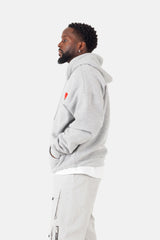 Heart hoodie Grey