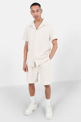 NEW PLISSE SS SHIRT 23696-BEIG