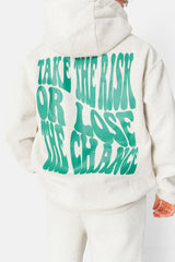 TAKE THE RISK ZIP UP HOODIE 25006-LGRE