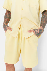 CREPE FABRIC SS SHORT 25201-YELL