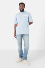 CLOUD PRINT SS TSHIRT 25207-LBLU