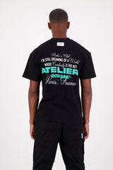 T-shirt short sleeves atelier 25411-BLAC