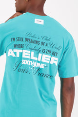 T-shirt short sleeves atelier 25411-BLUE