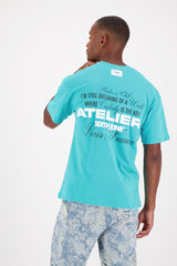 T-shirt short sleeves atelier 25411-BLUE