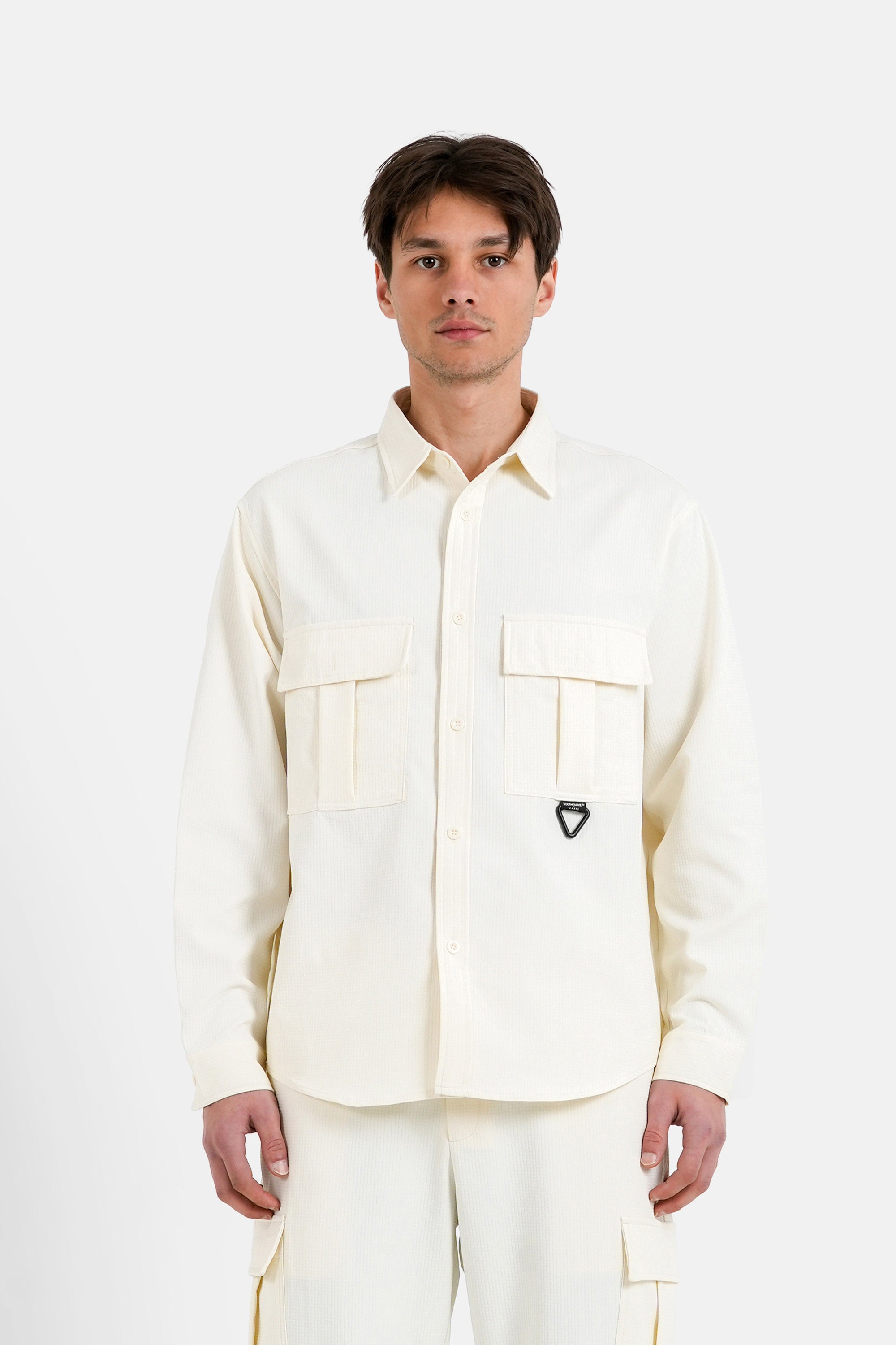 Shirt Utility Textured 25430-BEIG