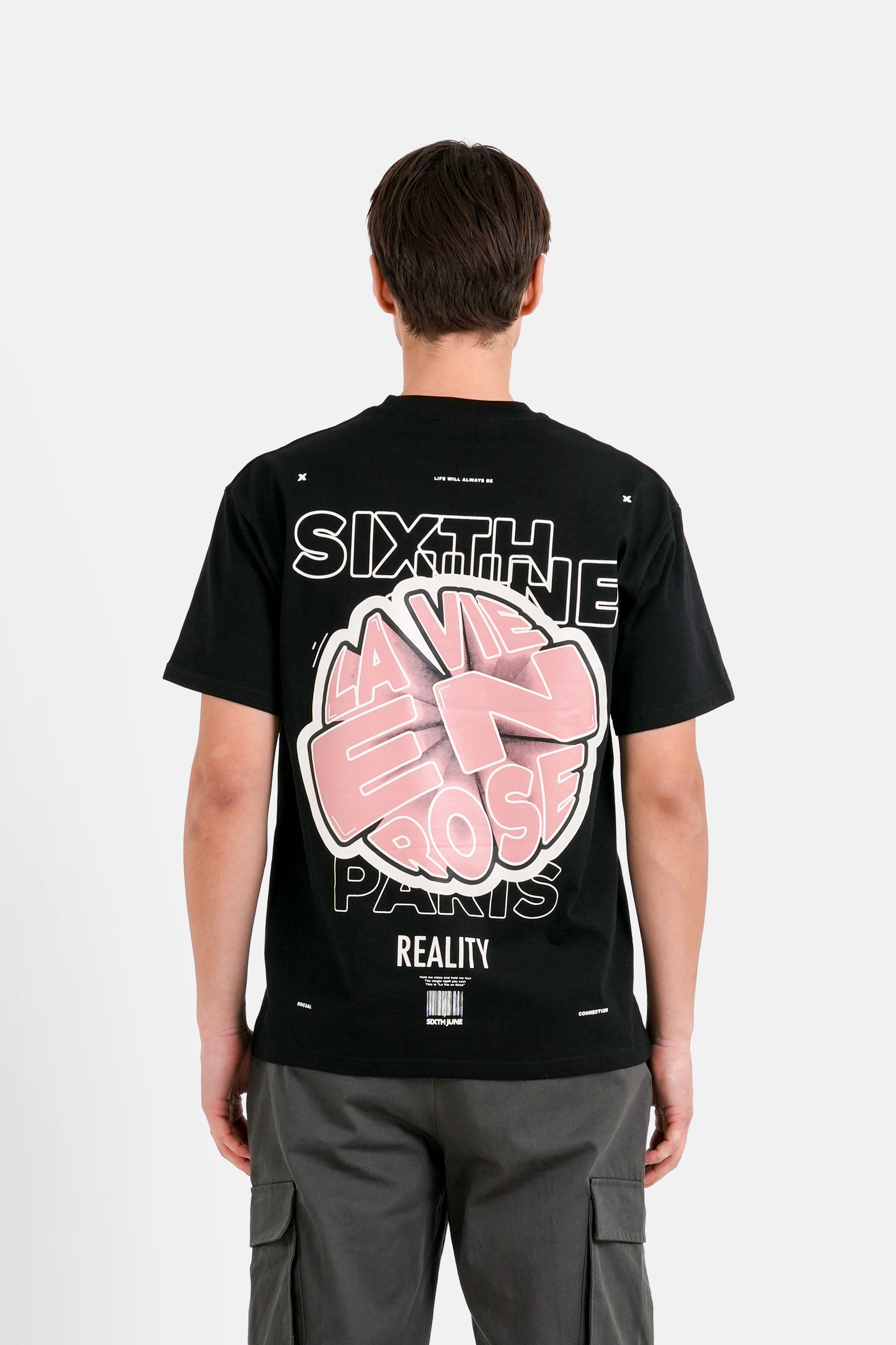 T-Shirt La Vie En Rose Graphic 25634-BLAC