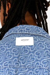 All Over Heart Denim Shirt 25655-LBLU