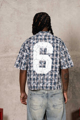 Boxy Tartan Shirt 25988-BLUE