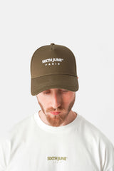Ess. DOUBLE EMBROIDERY CAP 34036-KAKI