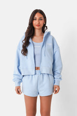 LOGO ZIP UP HOODIE 34043-LBLU