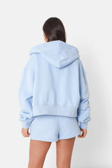 LOGO ZIP UP HOODIE 34043-LBLU
