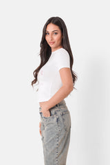 LOVE SUMMER PRINT SS TSHIRT 34230-WHIT