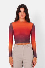 LS top tie dye 34322-BURG