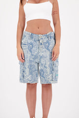 Shorts destroyed atelier 34343-BLUE