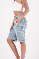 Shorts destroyed atelier 34343-BLUE