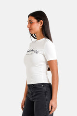 T-Shirt Calligraphy Front Embroidery 34454-OFFW