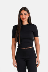 T-Shirt Textured 34515-BLAC