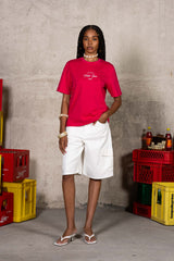 Baggy Denim Cargo Shorts 34809-WHIT