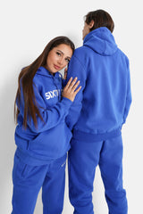 Logo Paris hoodie Blue