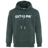 Logo Paris hoodie Green