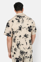 Floral print Shirt 23848-BLAC
