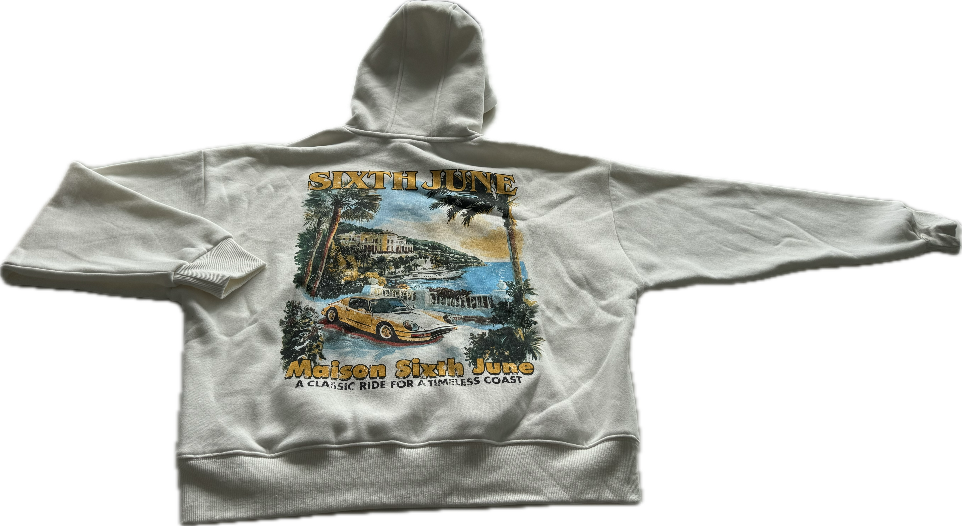 coast back print hoodie 13001-offw