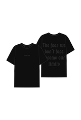 T-shirt short sleeves fear print 22977-BLAC