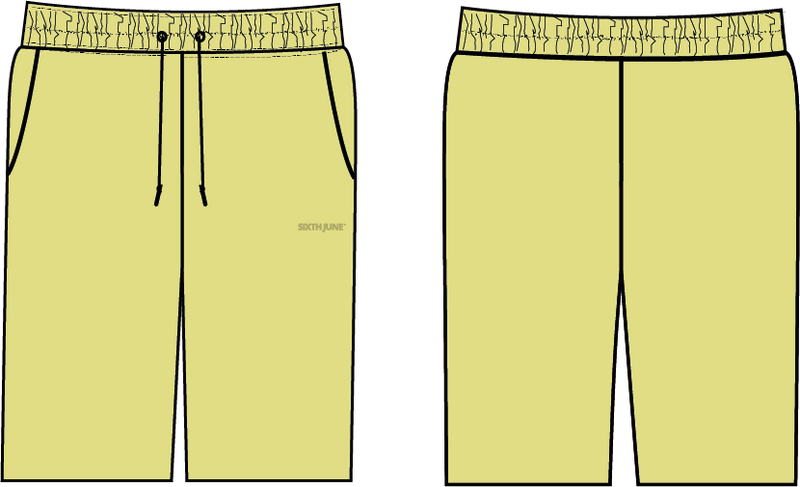 CREPE FABRIC SS SHORT 25201-YELL