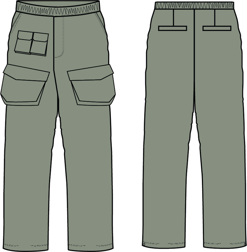 UTILITY TWILL  PANTS 25211-kaki