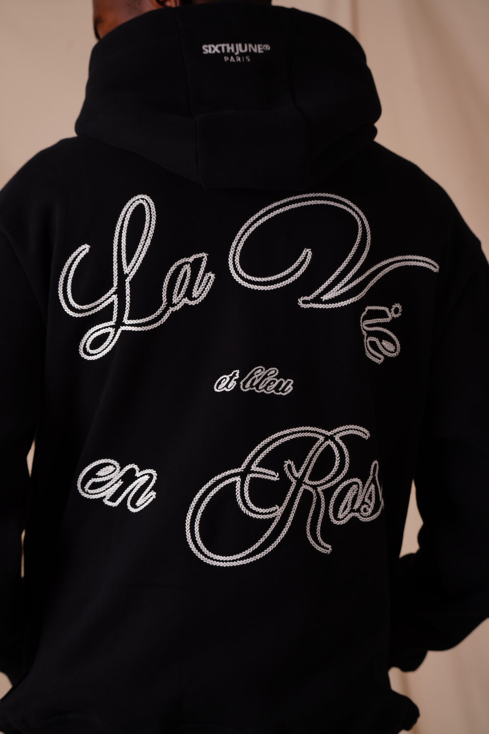 Hoodie La Vie En Rose Chain 25464-BLAC