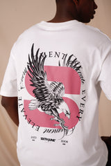 T-Shirt Eagle Backprint 25521-WHIT