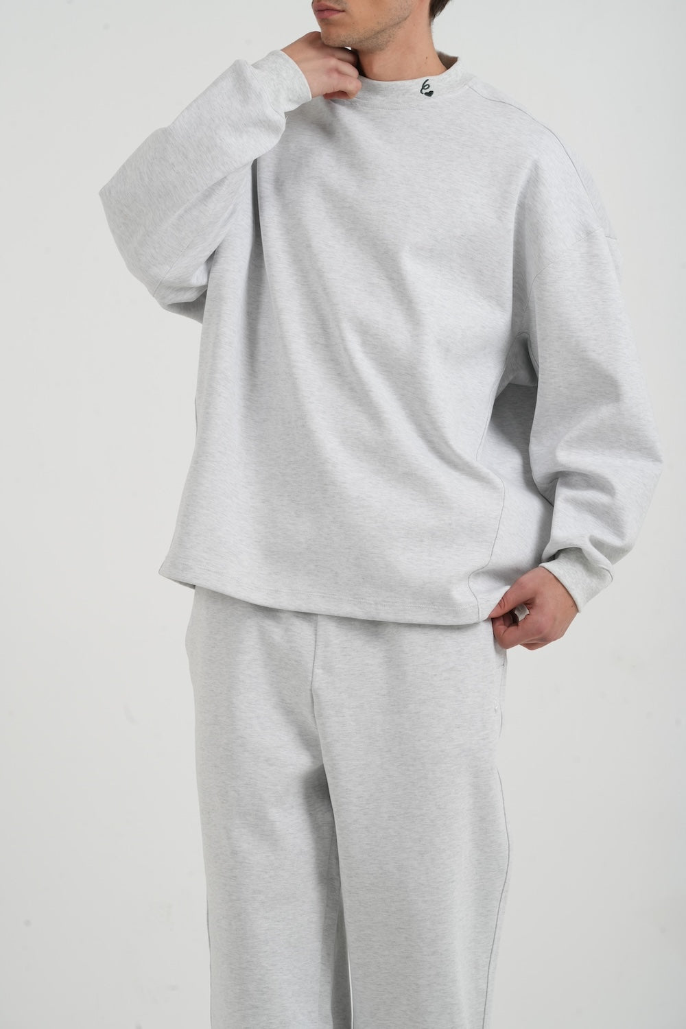 Sixth June Essential Oversize Heavy Fluid Sweatshirt 25781-LGRE